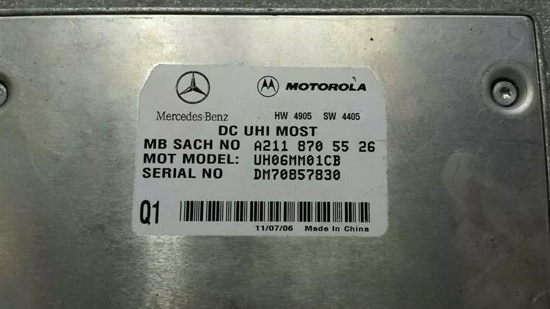 Mercedes CLK W209 Phone Module A2118705526 Telephone Control Unit