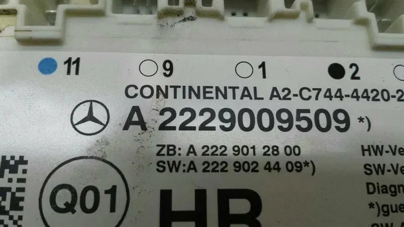 Mercedes S-Class W222 RRH Door Module A2229009509 Door ECU