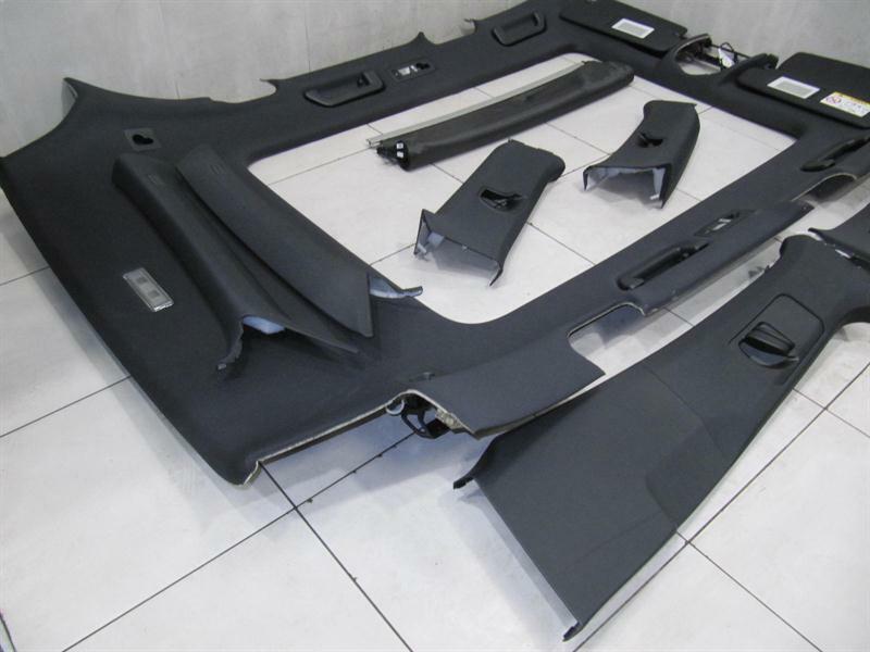 PORSCHE CAYENNE 958 92A PANORAMIC ROOF LINING CAYENNE HEADLINER SET BLACK BLACK