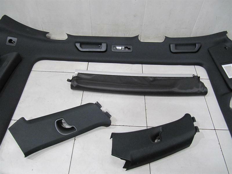 PORSCHE CAYENNE 958 92A PANORAMIC ROOF LINING CAYENNE HEADLINER SET BLACK BLACK