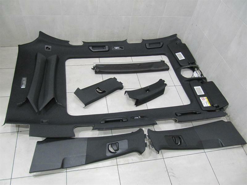 PORSCHE CAYENNE 958 92A PANORAMIC ROOF LINING CAYENNE HEADLINER SET BLACK BLACK