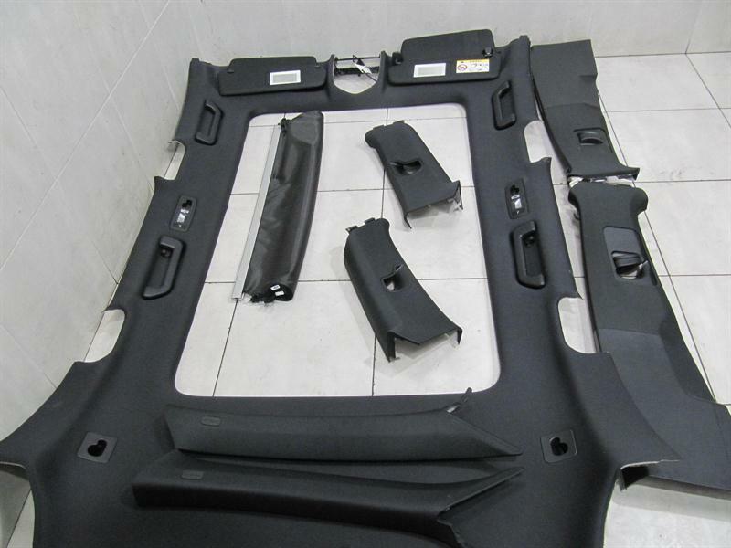 PORSCHE CAYENNE 958 92A PANORAMIC ROOF LINING CAYENNE HEADLINER SET BLACK BLACK