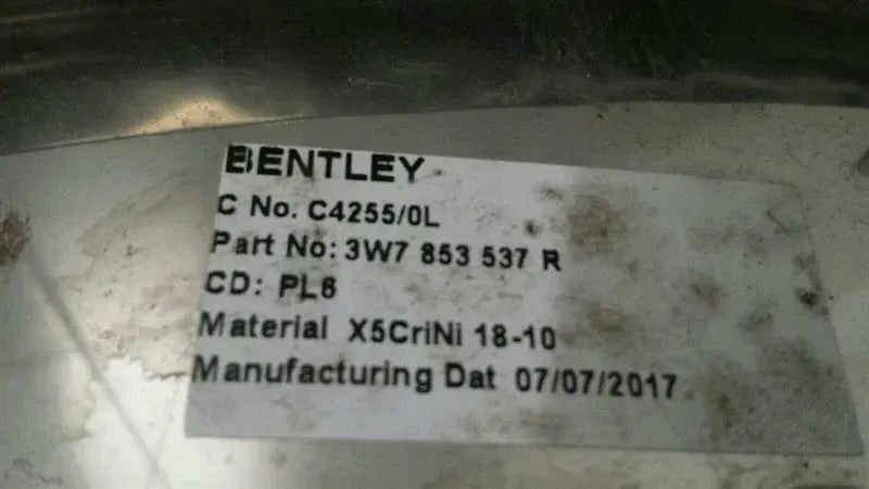 BENTLEY CONTINENTAL GTC V8S Door Sill 3W7853537R Entry Bar Set V8 SPEED