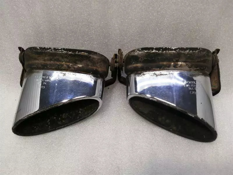 Bentley Continental GTC V8S exhaust muffler tip 3W0253681C tailpipe exhaust cover