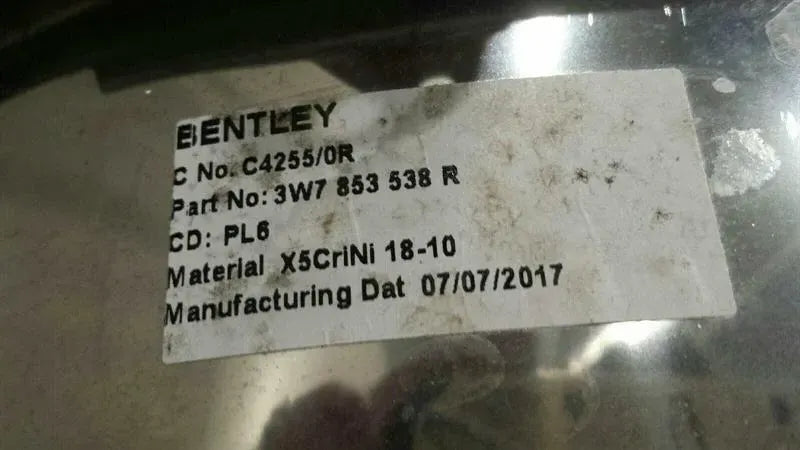 BENTLEY CONTINENTAL GTC V8S Door Sill 3W7853537R Entry Bar Set V8 SPEED