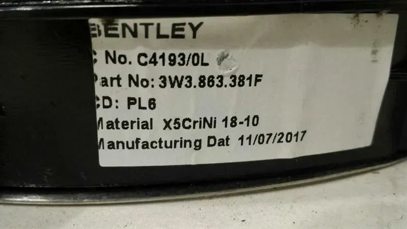 BENTLEY CONTINENTAL GTC V8S Door Sill 3W7853537R Entry Bar Set V8 SPEED