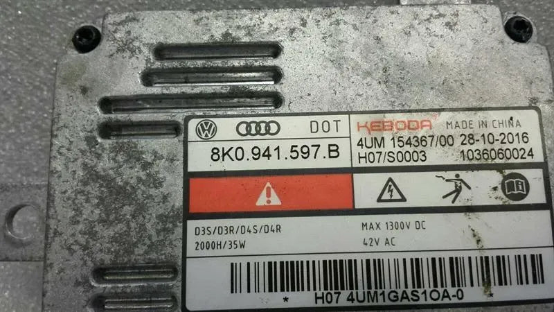 Bentley Continental GTC V8S Xenon Ballast 8K0941597B Xenon Ballast