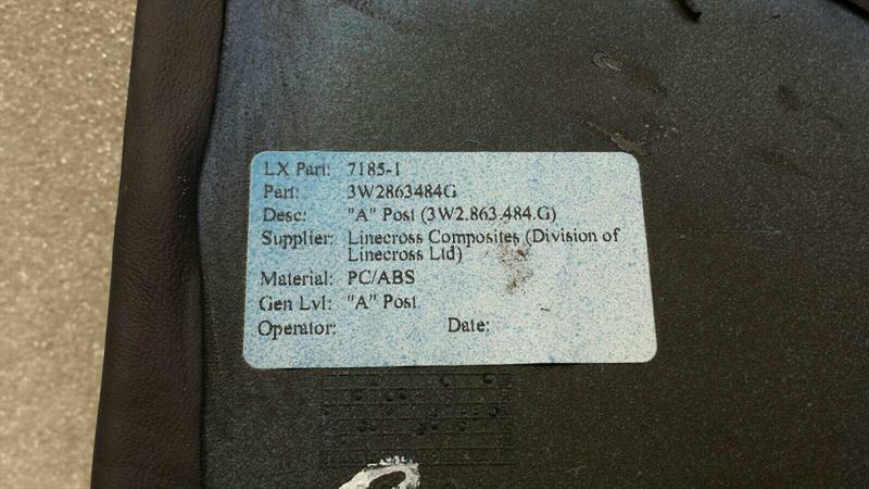Bentley GTC V8S 3W2863484 A post footwell cover right side RHD RIGHT HAND DRIVE