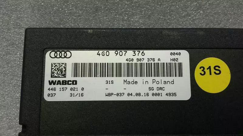 Audi RS6 4G Active Suspension Modules 4G0907376 Control Unit Chassis