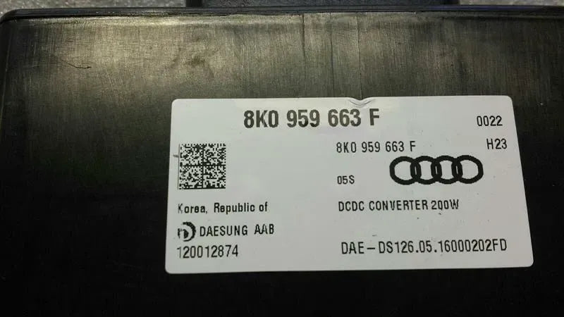 Audi RS6 4G Voltage Regulator Module 8K0959663F Voltage Stabilizer
