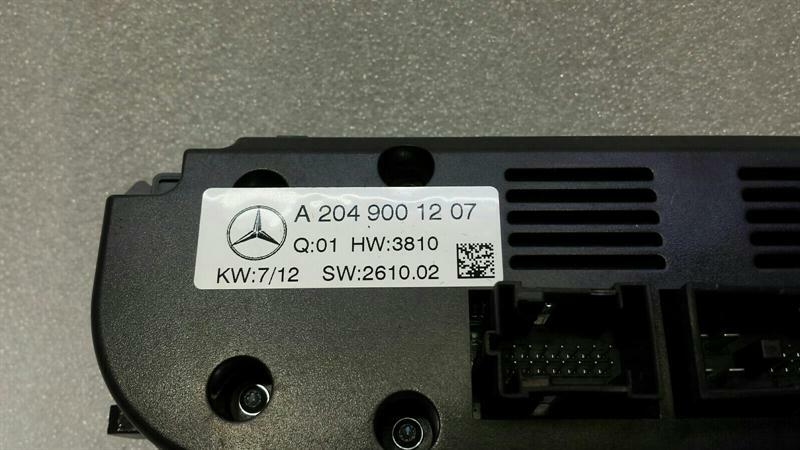 Mercedes CLS W218 Car Climate Control A2049001207 Climate Control Panel A/C