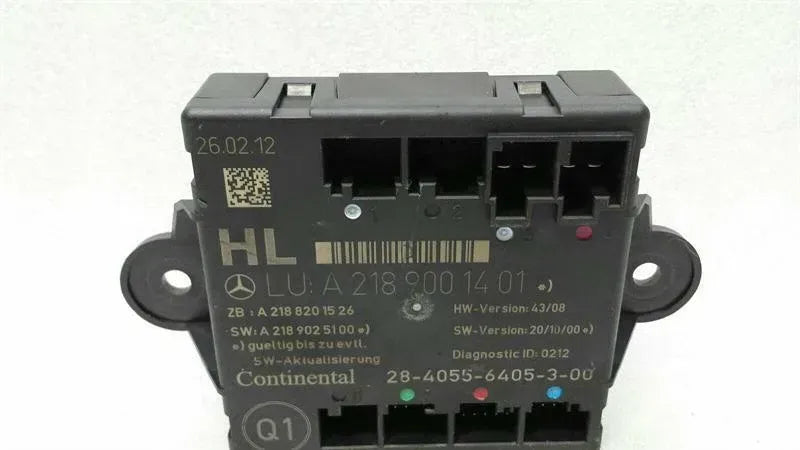 Mercedes CLS W218 RLH door module A2189001401 door control unit rear left