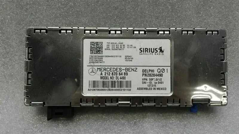 MERCEDES CLS W218 ELECTRONIC MODULE A2128706489 ECU SIRIUS RADIO