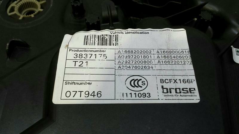 Mercedes GLS X166 Right Front Door Winder A1667202 Front Right Power Window