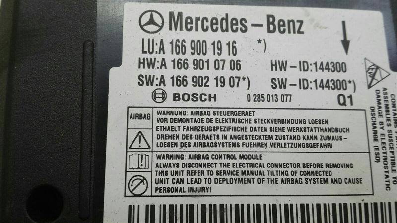 Mercedes GLS X166 Safety Module ECU A1669001916 Air Control Unit SRS