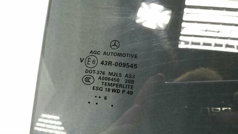 Mercedes GLS X166 Left Rear Door Glass A1667352610 Rear Left Door Window Dark