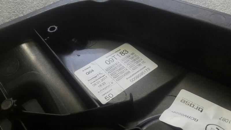 Mercedes S-Class W222 Left Rear Door Winder A2227306505 Window Regulator Rear Li