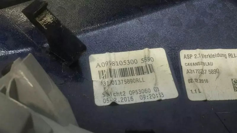 Mercedes S-Class W222 Left Door Mirror Cover A0998105300 Exterior Mirror Left