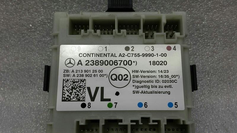 MERCEDES E W238 ELECTRONIC MODULE A2389006700 ECU CONVERTIBLE CONVERTIBLE