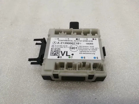 Mercedes S-Class W222 Front Left Door Electronic Module A2139000718 ECU