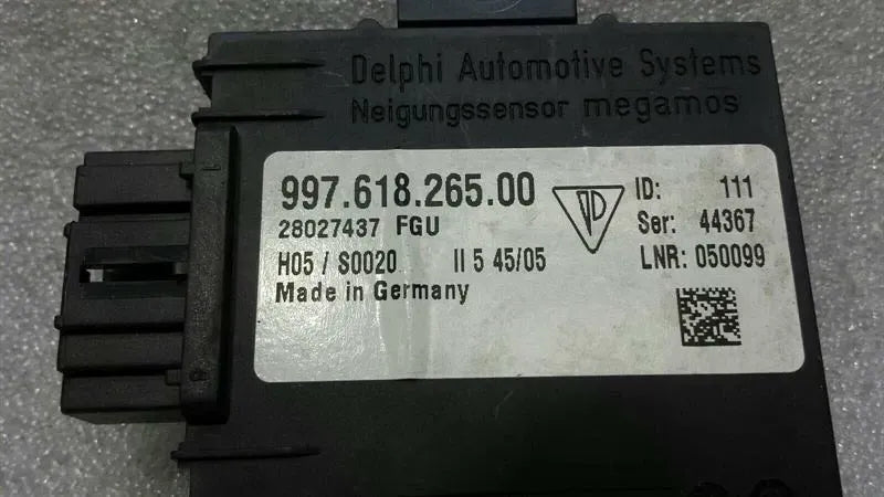 Porsche Cayman 987 tilt module 99761826500 control unit tilt sensor.
