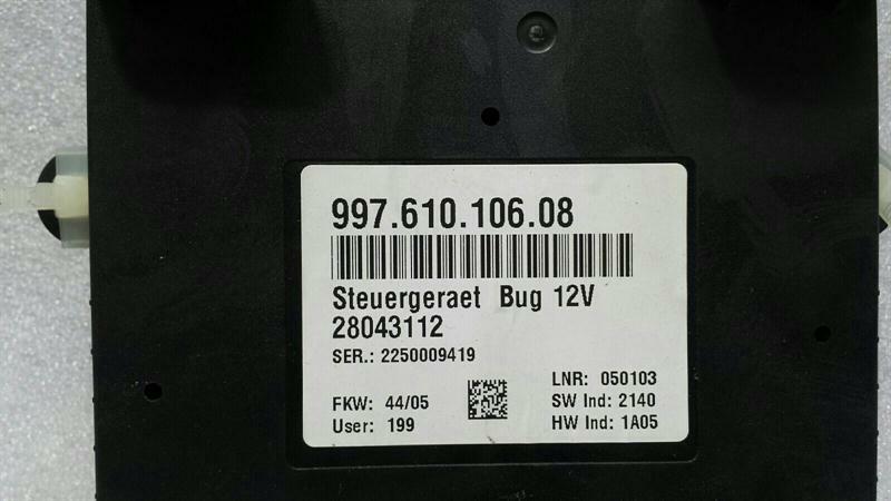 Porsche Cayman 987 Body Modules 99761010608 Control Unit BUG