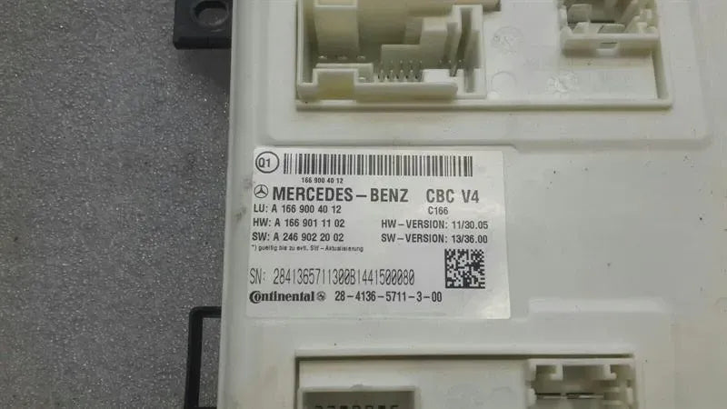 Mercedes ML W166 Electronic Module A1669004012 Control Unit SAM