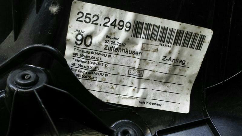Porsche 911 991 Door Card Rear Right 99155537401 Trim Side Panel Hinte Re