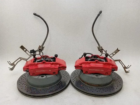 Porsche Cayman 981 Rear Brake Set 98135205110 Brake Caliper Rear GTS Red Brembo