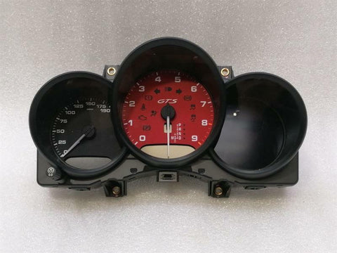Porsche Boxster 981 GTS CARMINE RED Instrument Cluster 98164117801 Speedometer