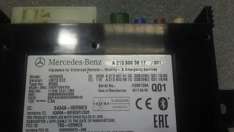 Mercedes E Class W238 A2139003617 Control Unit TELEMATICS Interface Multimedia