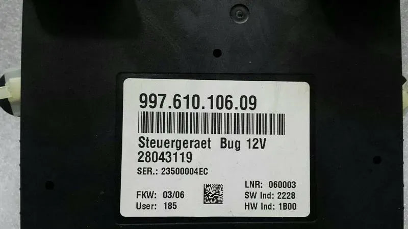 Porsche Boxster 987 electronic module 997610609 control unit BCM BUG