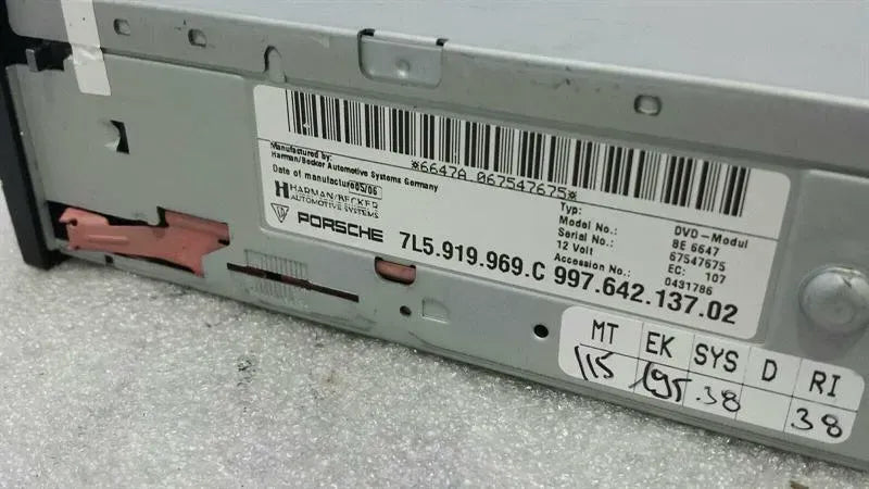 Porsche Boxster 987 DVD ROM 7L5919969C Sat Nav Computer GPS