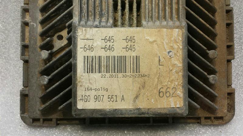 Audi A7 4G Engine ECU 4G0907551A Engine Control Unit 3.0 TFSI V6
