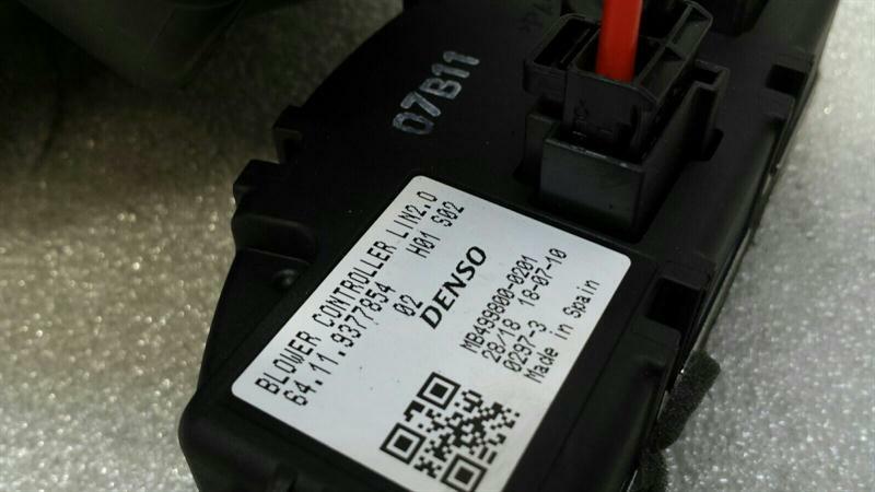 BMW X1 F48 RHD Heater Blower 9297752 Right Hand Drive 9377854