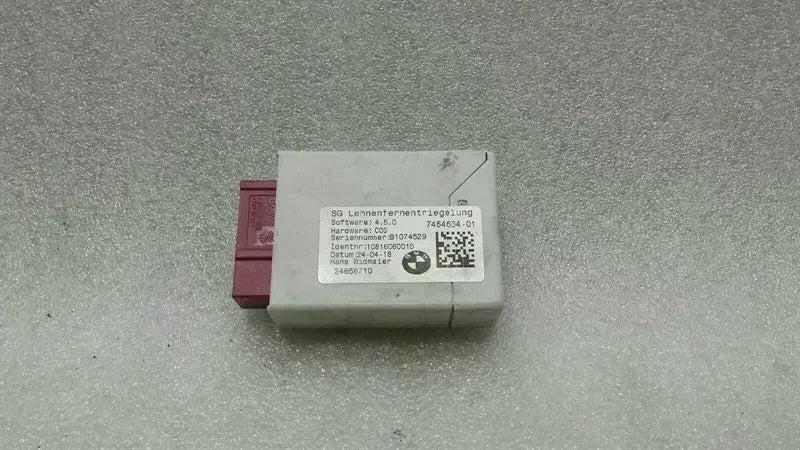BMW X1 F48 Backrest Release Module 7464634 Backrest Control Unit