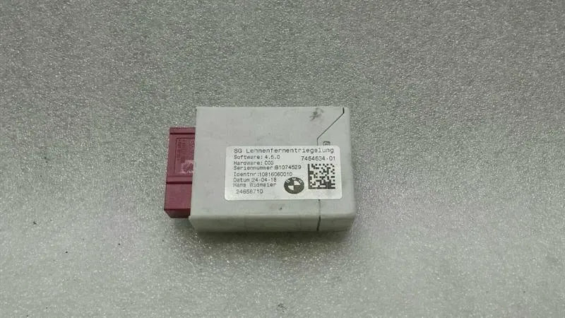 BMW X1 F48 Backrest Release Module 7464634 Backrest Control Unit