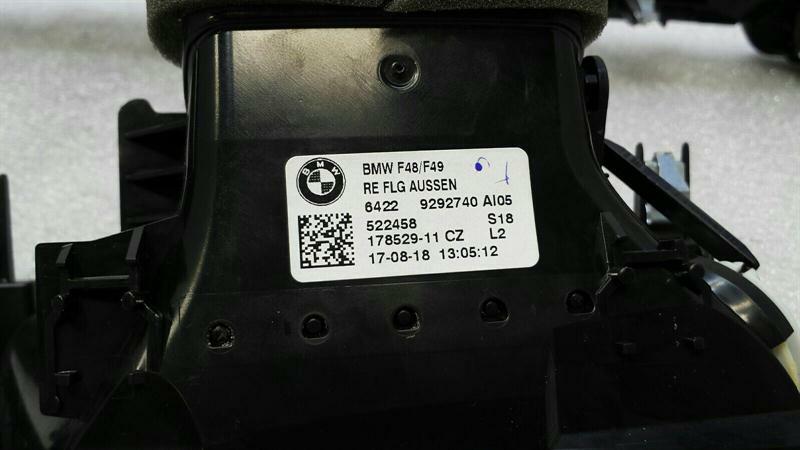 BMW X1 F48 RHD Front Air Vent Set 9292741 Right Hand Drive