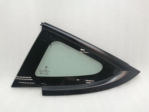 Tesla Model 3 Left Rear Quarter Glass 1514978-01-B Door Panel 1/4 Rear Left