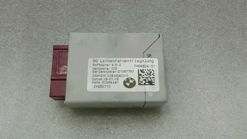 BMW X1 F48 Backrest Release Module 7464634 ECU Backrest.
