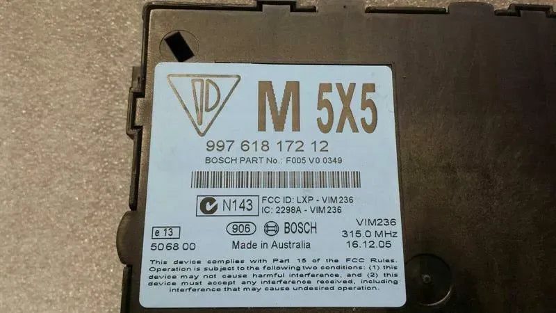 Porsche 911 997 body modules 99761817212 control unit SAM