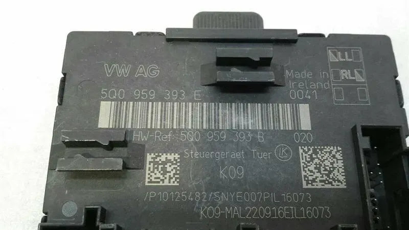 Audi S3 8V Front Left Door Module 5Q0959393E Door Control Unit Front Left