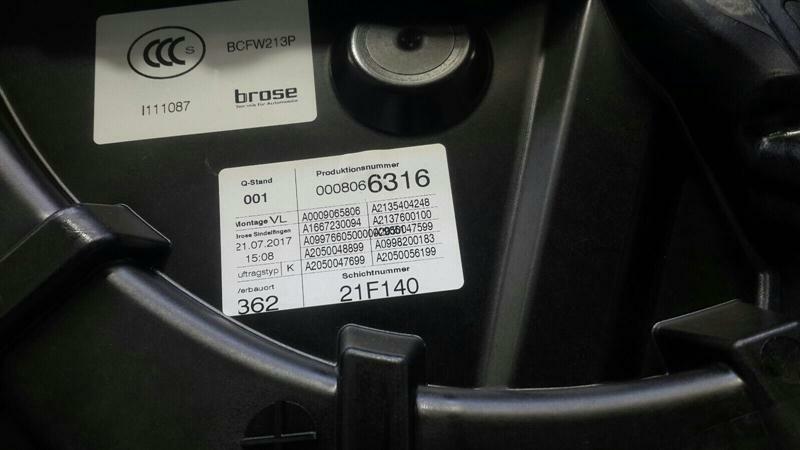 Mercedes E Class W213 FLH Door Winder A2137205105 Front Left Window