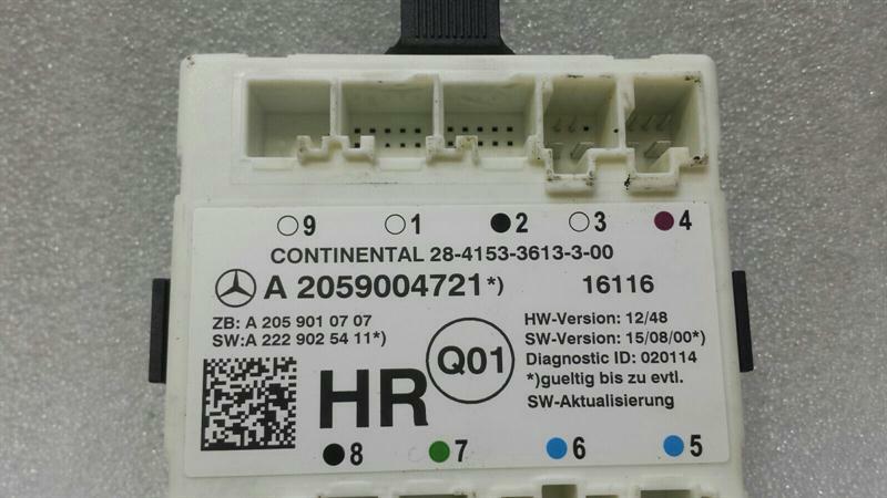 Mercedes C Class W205 RRH Door Module A2059004721 Door Rear Right Control Unit