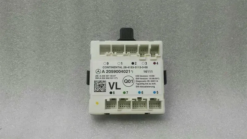 Mercedes C Class W205 FLH Door Module A2059004021 Door Control Unit Front Left