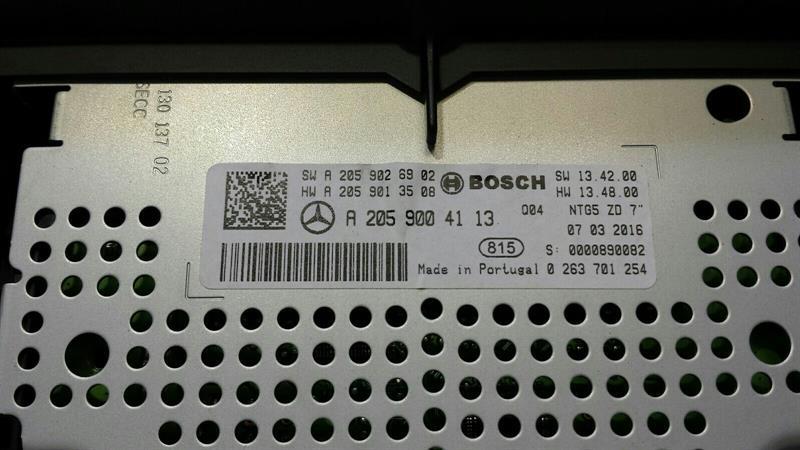 Mercedes C Class W205 Navigation Monitor A2059004113 Sat Nav Display Picture Shirt