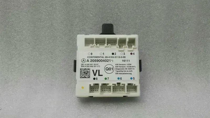 Mercedes C Class W205 FLH Door Module A2059004021 Door Control Unit Front Left