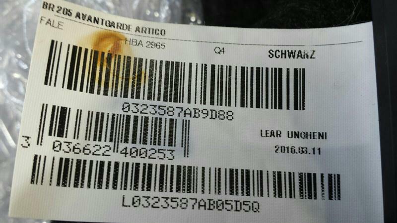 Mercedes C Class W205 Right Seat Leather A2059101147 Right Seat Leather