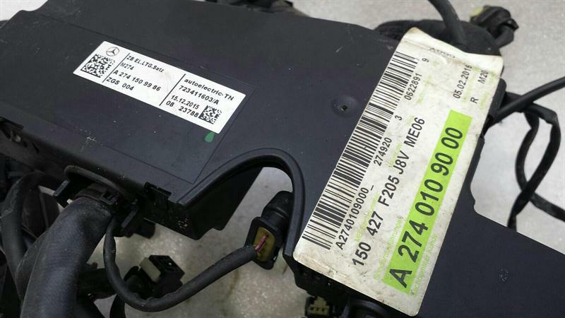 MERCEDES C Class W205 Engine Wiring Loom A2741509986 Engine Wiring Harness M274 RHD