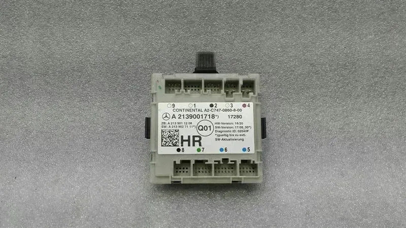 Mercedes E Class W213 RRH Door Module A2139001718 Door Control Unit Rear Right